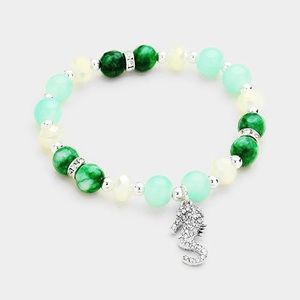 Seahorse nautical beach charm bracelet NWT 🏝⛵️☀️